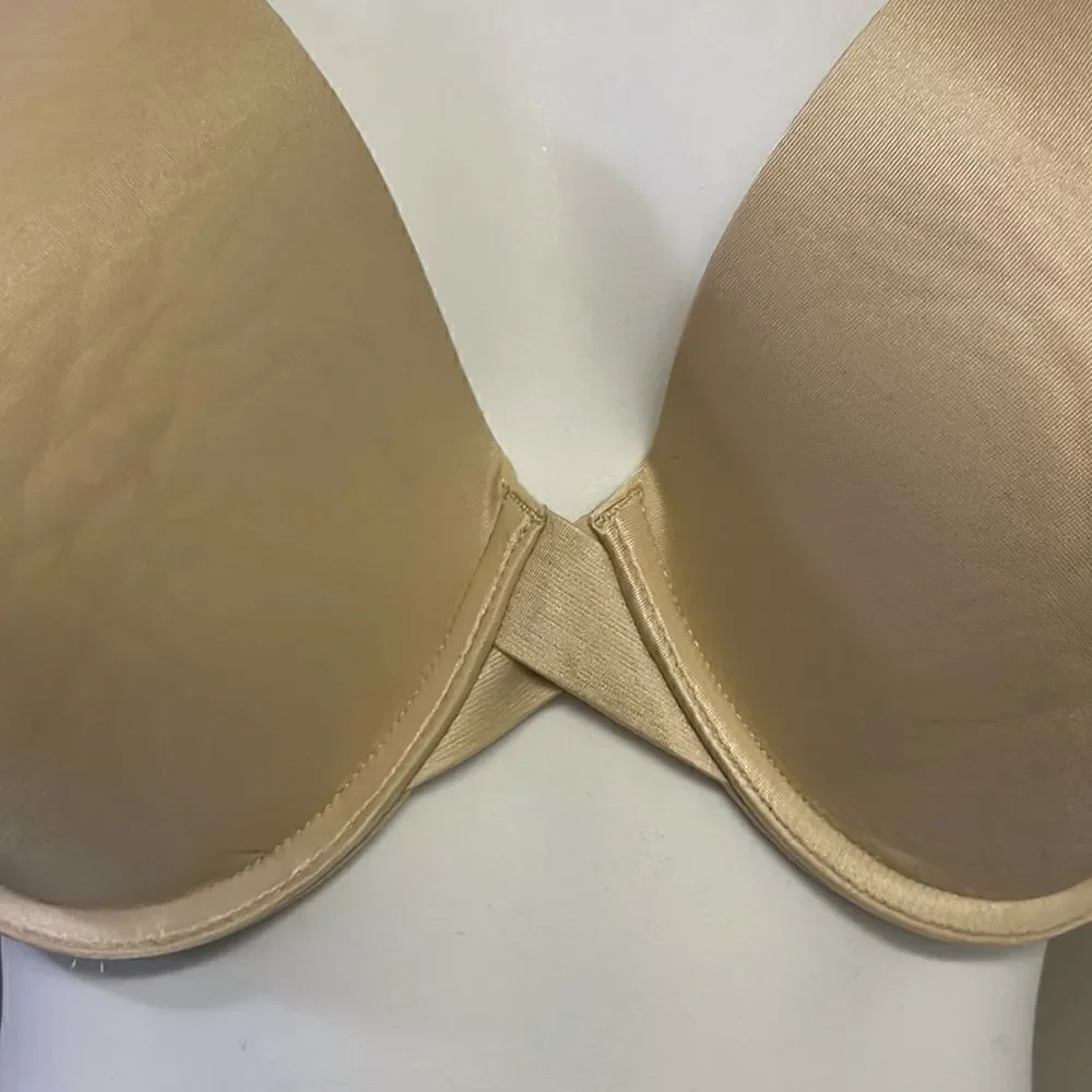 Victoria’s Secret Full Coverage Tan Adjustable Straps Padded Wire Bra- 38DD